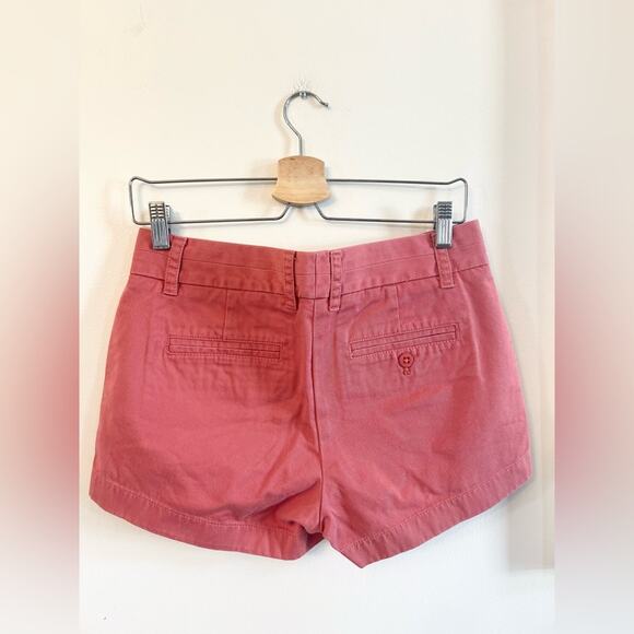 J crew chino shorts broken in brick red 100% cotton summer preppy beach vacation - Picture 3 of 8
